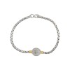 Pulsera San Benito-Plata y Oro-Sin piedra-PU5055 sinpiedra