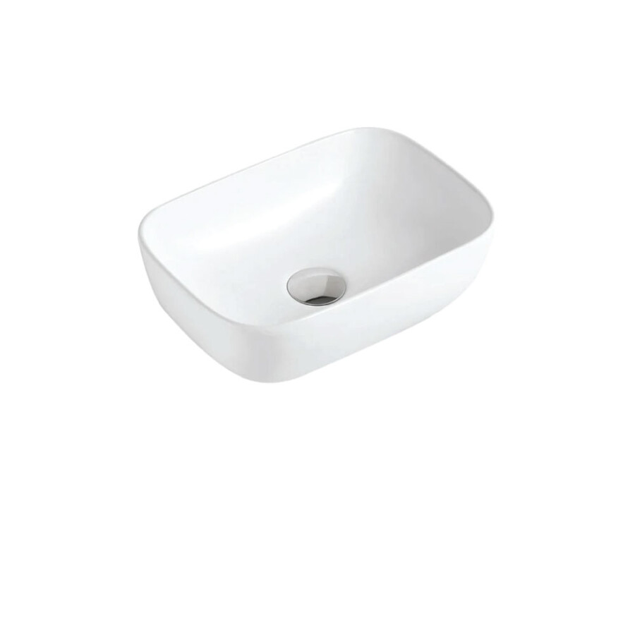 Lavatorio de Apoyo Rectangular Blanco Brillante Línea Zoe Lavatorio de Apoyo Rectangular Blanco Brillante Línea Zoe