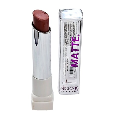 Labial matte en barra Nicka K Tono 08- marrón
