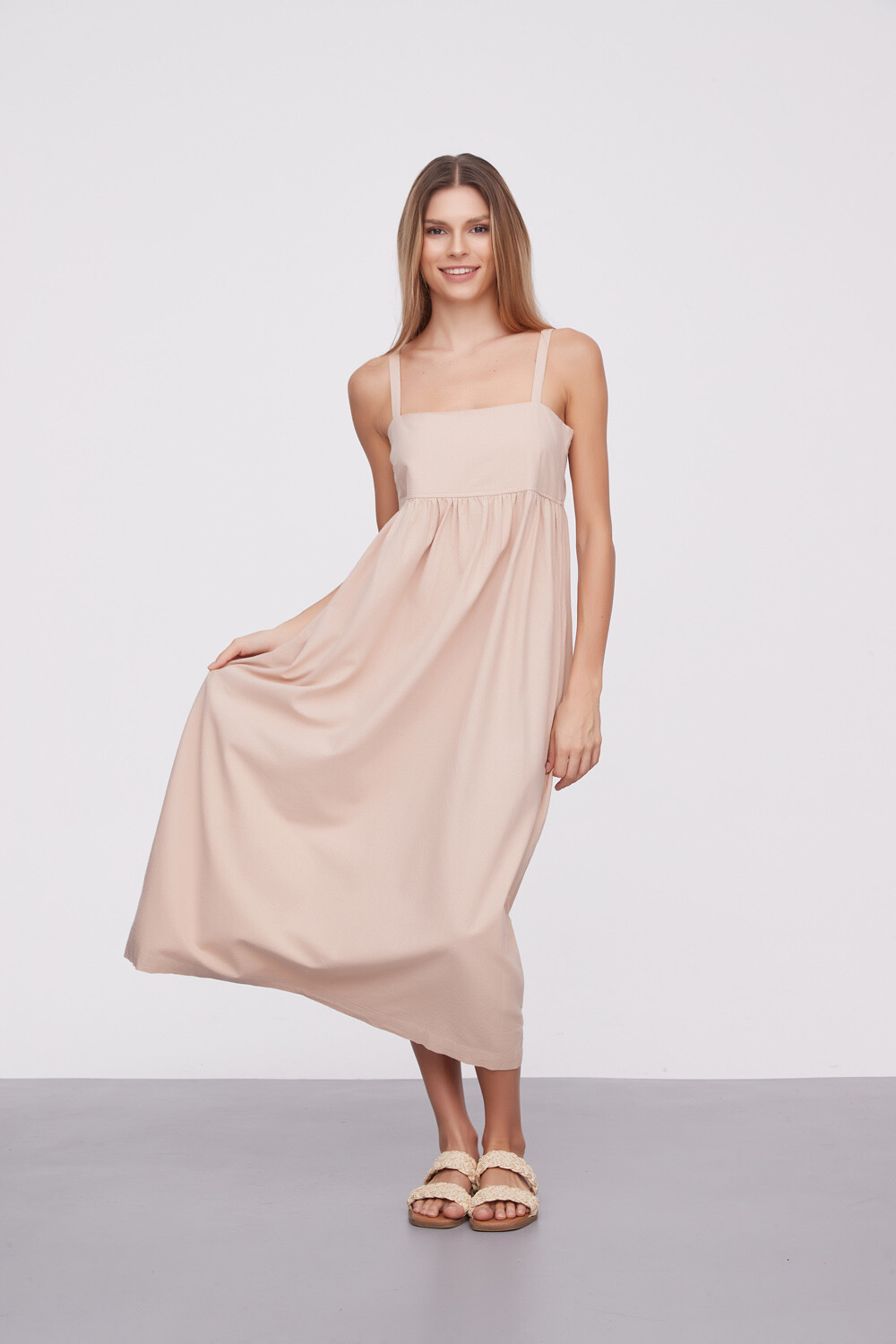 Vestido Milaka Beige