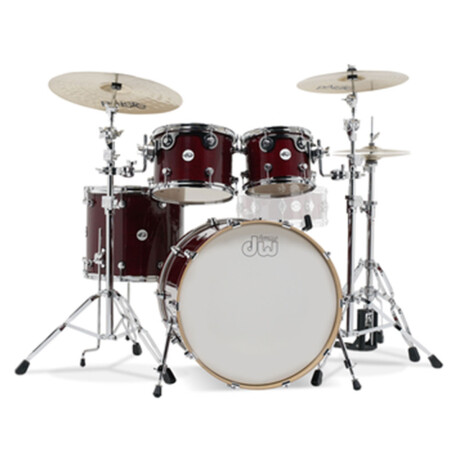 Batería Dw Design Serie 4pc Cherry Stain Sin Redoblante Batería Dw Design Serie 4pc Cherry Stain Sin Redoblante