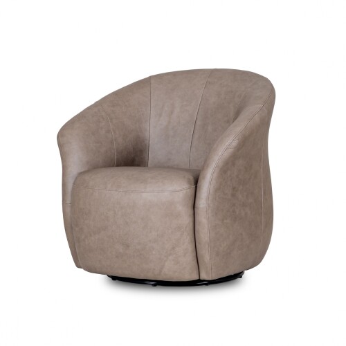 Poltrona Air Vintage - 100% Cuero Mushroom