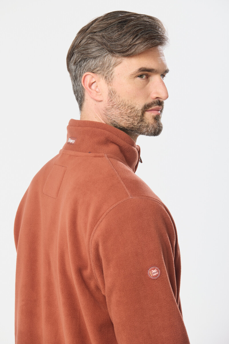 CAMPERA POLAR DE ABRIGO - Terracota 