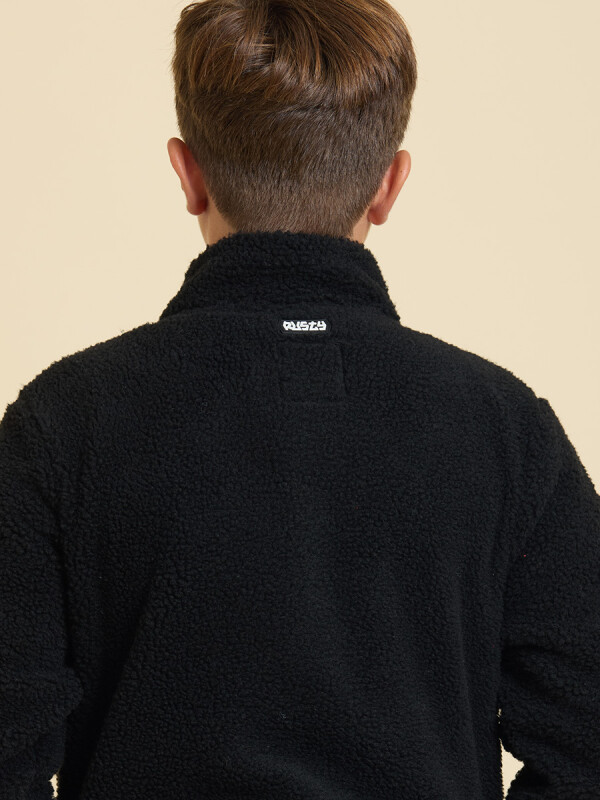 CAMPERA SAYER TEEN ( SHERPA ) RUSTY Negro