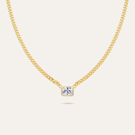 Collar Absolut White - Plata y Baño de Oro Collar Absolut White - Plata y Baño de Oro