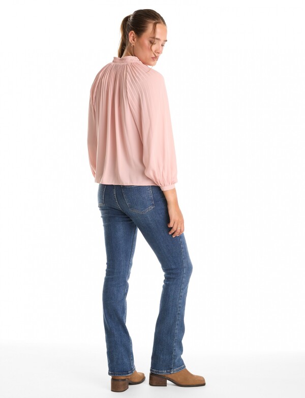 Blusa Plisada ROSA