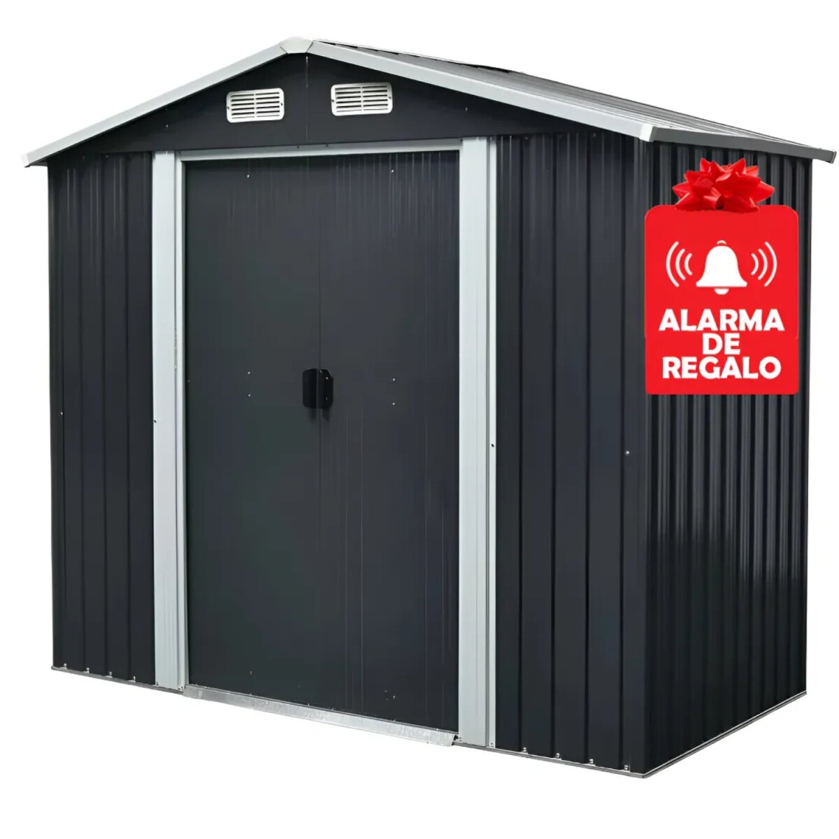 Galpón Prefabricado Ecodrop Reforzado 180x177x116cm + Alarma 