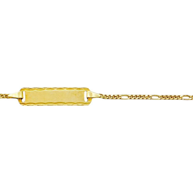 Pulsera Identidad Cartier -Oro bajo-Sin Piedra-PU8022 sinpiedra