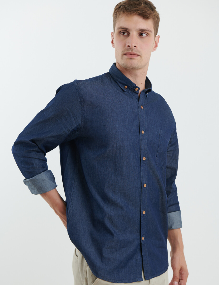 012614 CAMISA HARRY Azul Oscuro