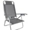 Reposera Baja en aluminio c/posiciones Baño de Sol Clasic GRIS