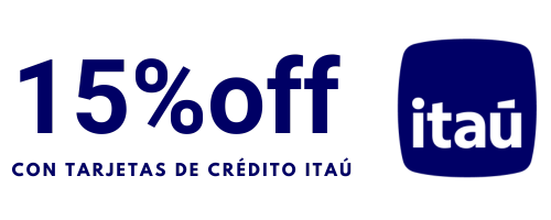 15% off con Itaú credito.