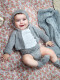 Chaqueta Punto Especial Gris Melange