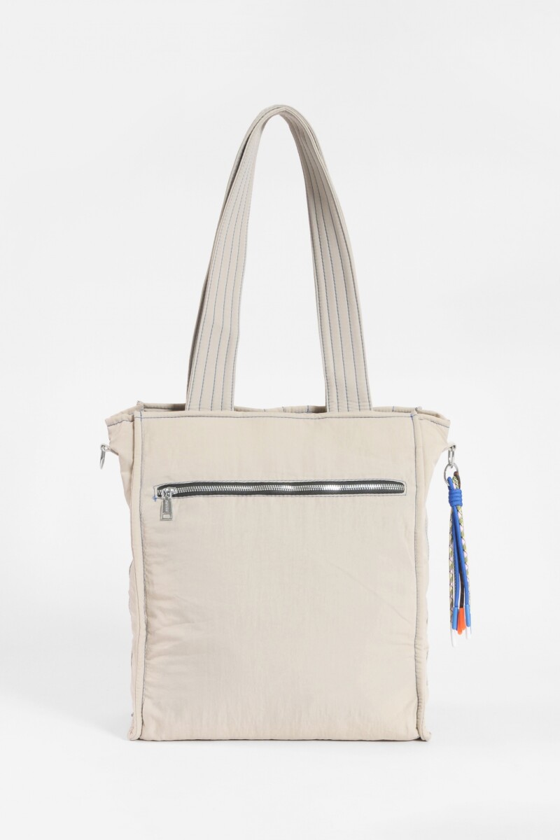 Shopper matelaseada beige