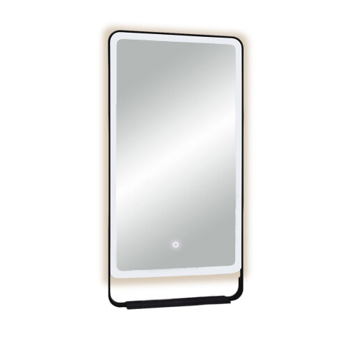 Espejo Anticorrosion 60X120 Con Sensor One Touch Y Luz Led - Negro Mate 000