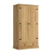Ropero 2 puertas - Madera maciza Natural