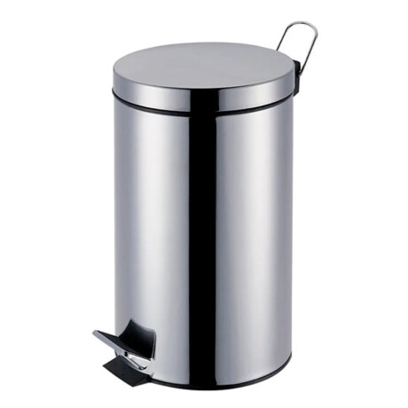 Tarro Residuos Papelera con Pedal Acero Inox 20Lts Mor Agata Plateado