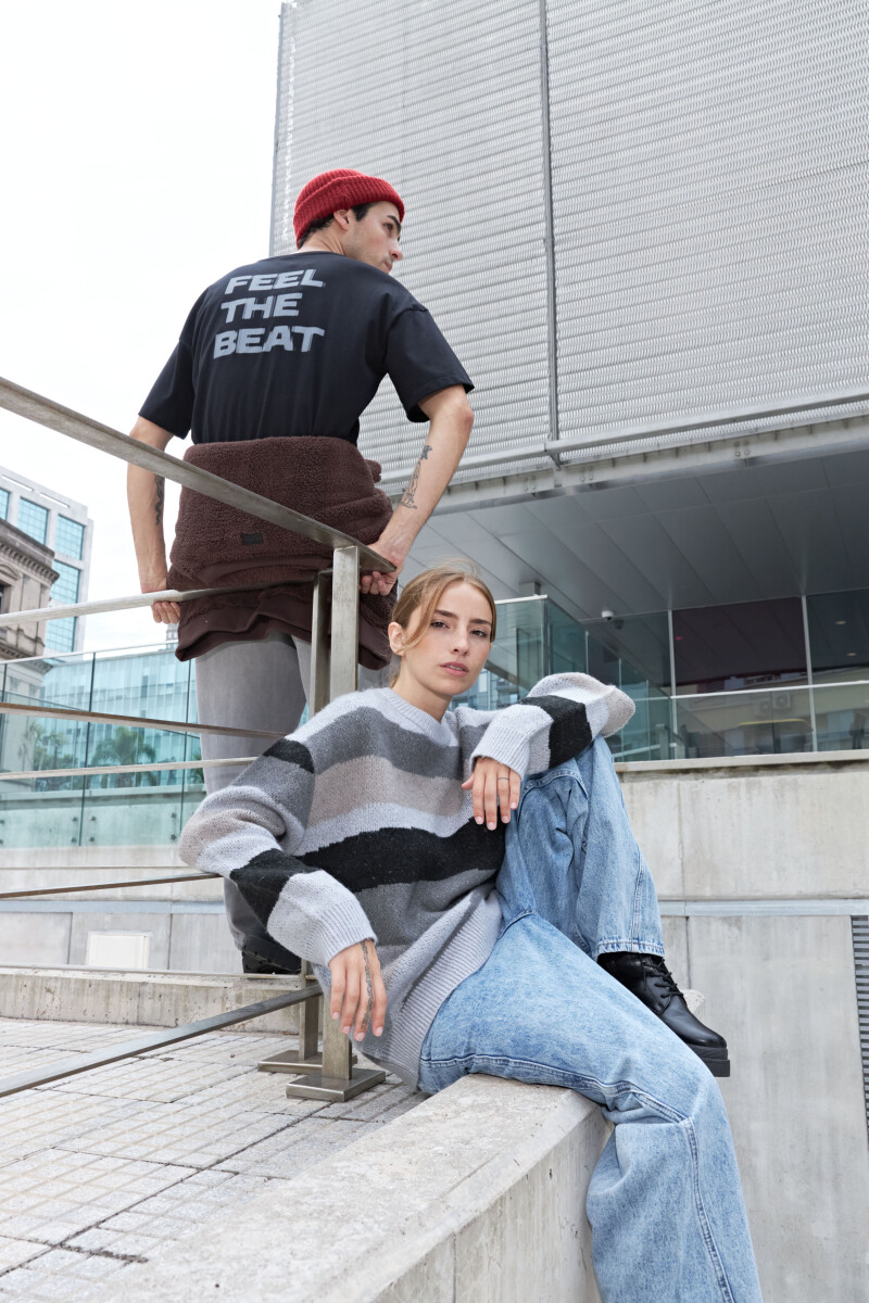SWEATER AMANDINE - Gris Melange 