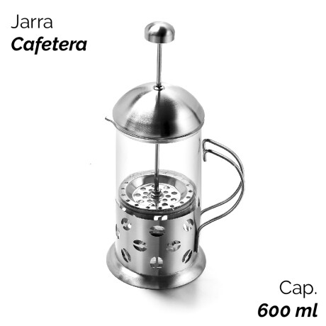 Jarra Cafetera C/embolo Para Te O Café 600ml Unica