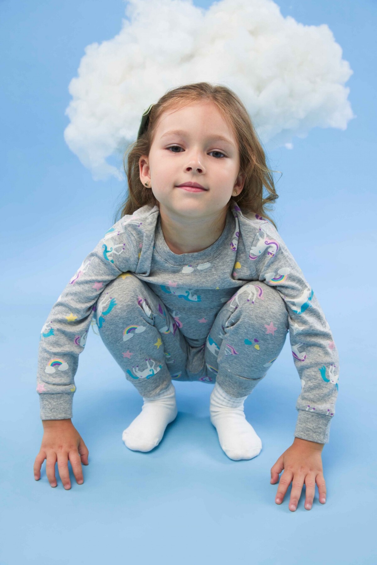 Pijama Rainbow Gris