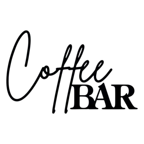 Cartel Coffee Bar H161006 de 30CM Metal 001