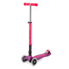 Monopatín Maxi Micro Deluxe Neón Led Plegable Rosa