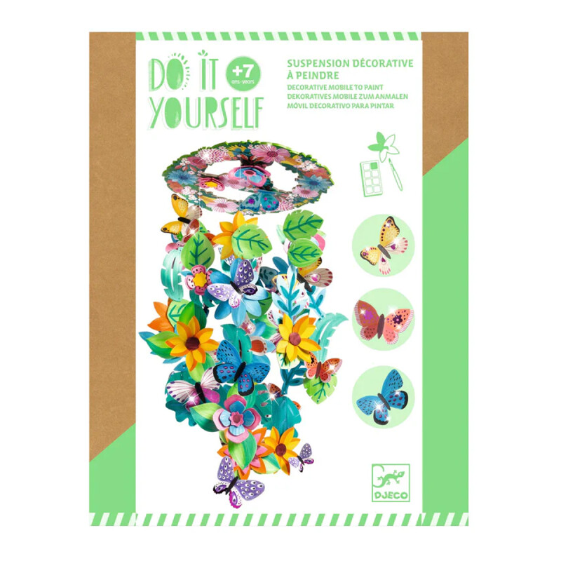 Móvil Decorativo de Primavera Hazlo Tú Mismo Djeco Móvil Decorativo de Primavera Hazlo Tú Mismo Djeco