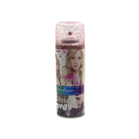 Spray Con Glitter Rosado