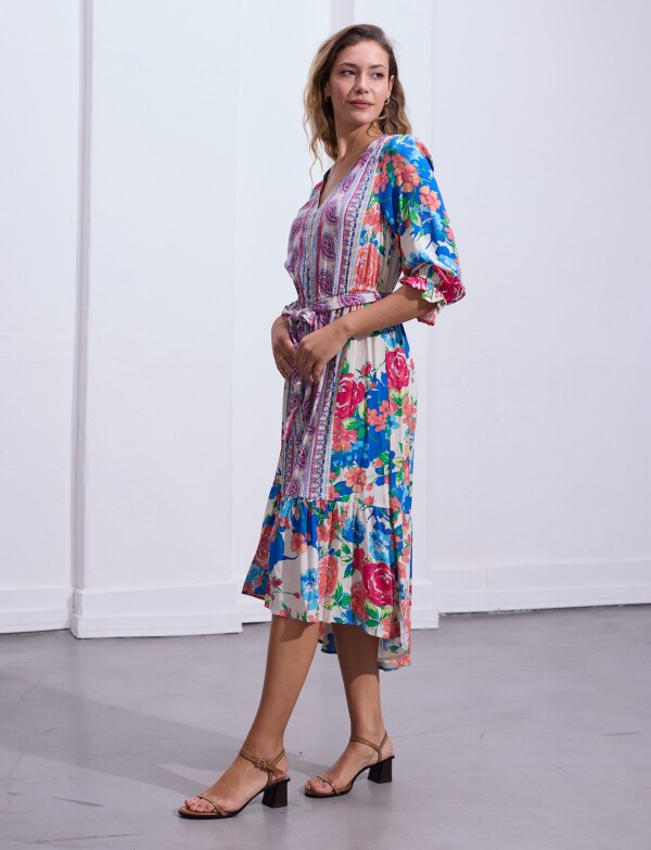Vestido Drew MULTI/AZUL