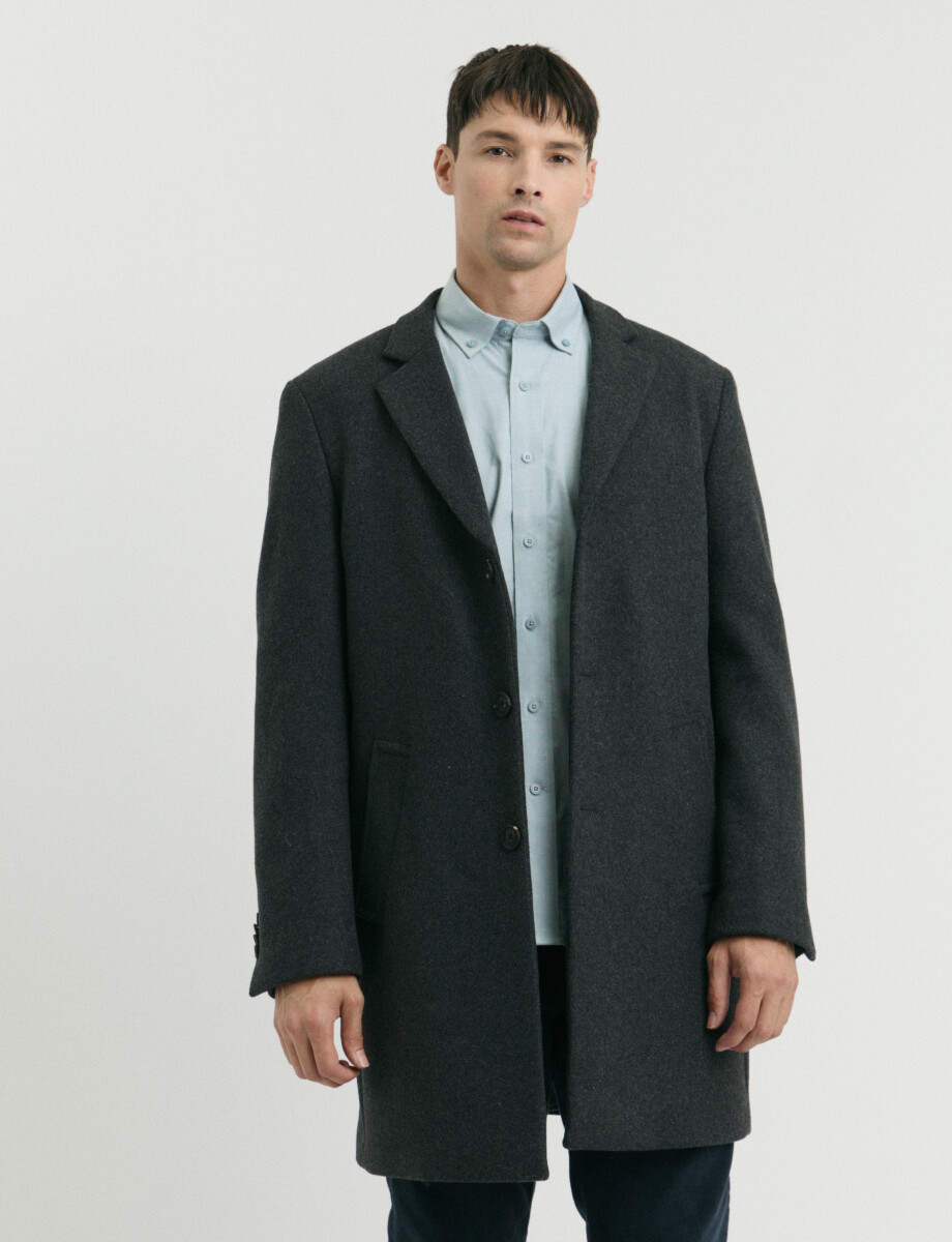 300260 SOBRETODO HARRINGTON LABEL Gris Oscuro