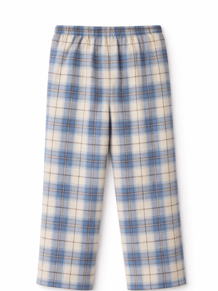 PANTALON PIJAMA FLANNEL CELESTE