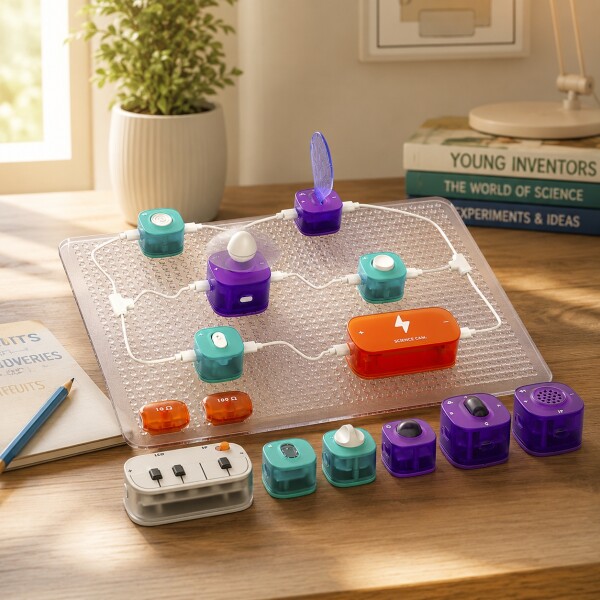 Kit Ciencia Science Can Block Circuit 80 Experimentos Transparente 1