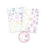 Set x50 Tatuajes removibles para niños Amuletos de la suerte