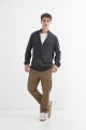 Campera liviana con cierre GRIS