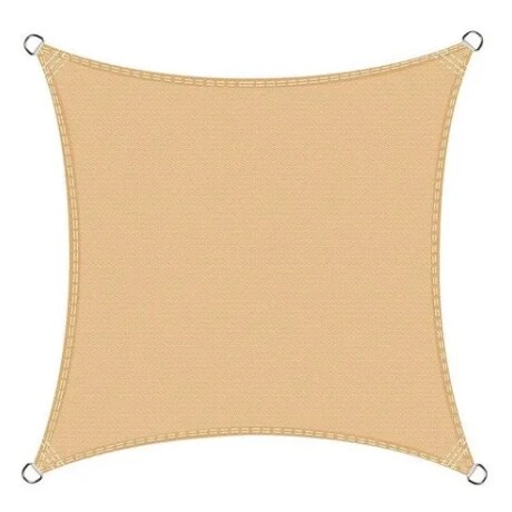 Malla Sombra Toldo Rectangular 3x2 Con Kit de Instalación Beige