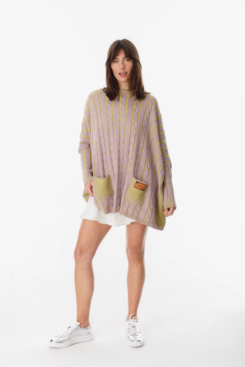 Sweater Oceano lila talle unico