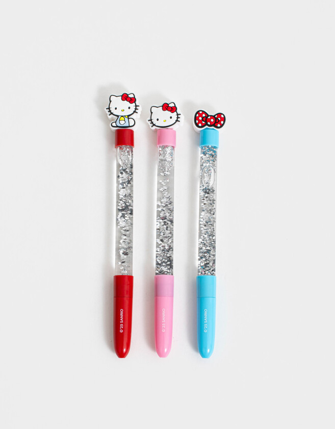 Lapices y Lapiceras Licencias Set De Lapiceras "hello Kitty" - Combinacion Multicolor
