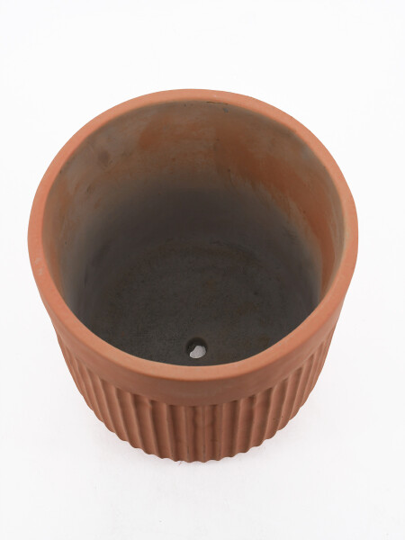 MACETA DECORATIVA CURVA LADRILLO