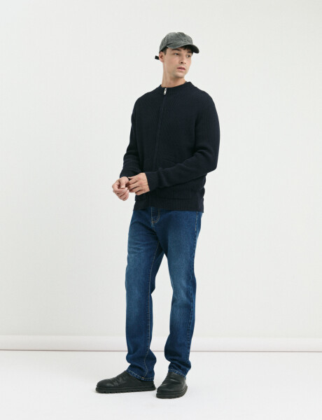 080687 PANTALON HARRINGTON LABEL Azul