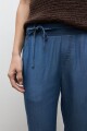 Pantalon recto Lyocell jean medio