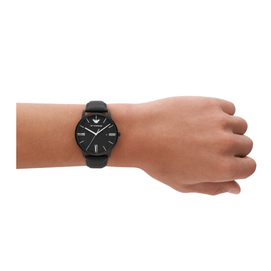 Reloj EMPORIO ARMANI MINIMALIST Cuero Negro Esfera 42mm 0