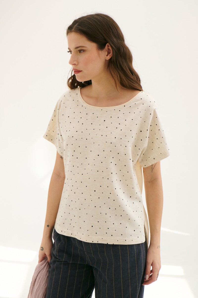 BLUSA DOT NATURAL
