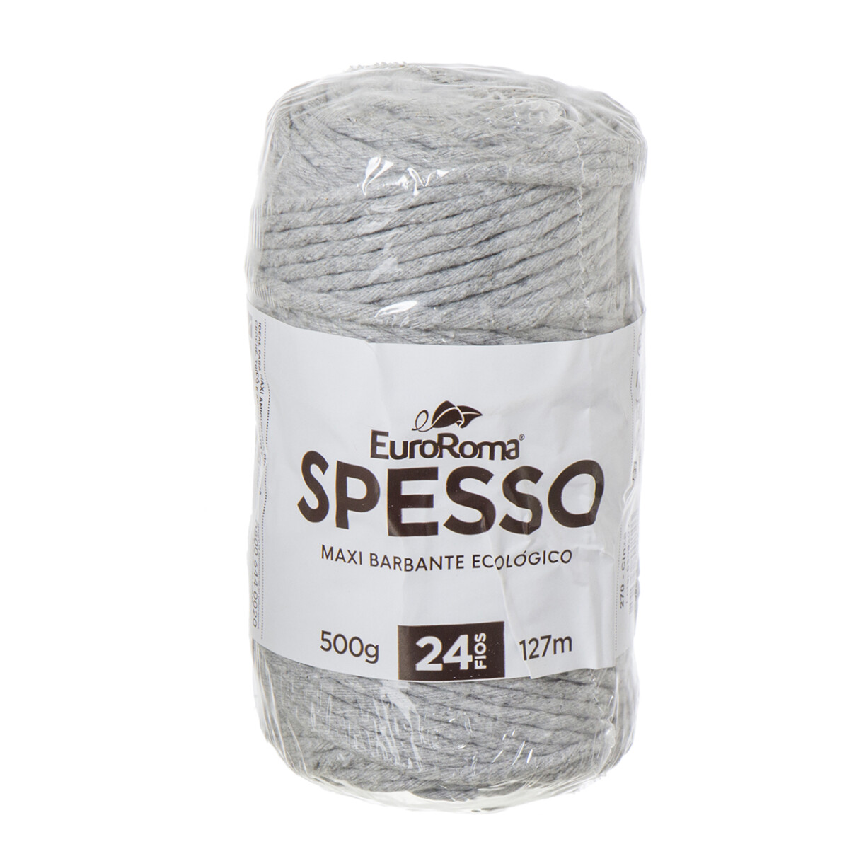 Spesso algodón Euroroma manualidades crochet y macrame - cinza 