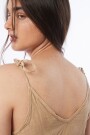 VESTIDO CORTO Beige