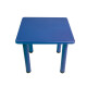 Mesa Cuadrada de Plástico y Metal para Niños 60x60cm Azul