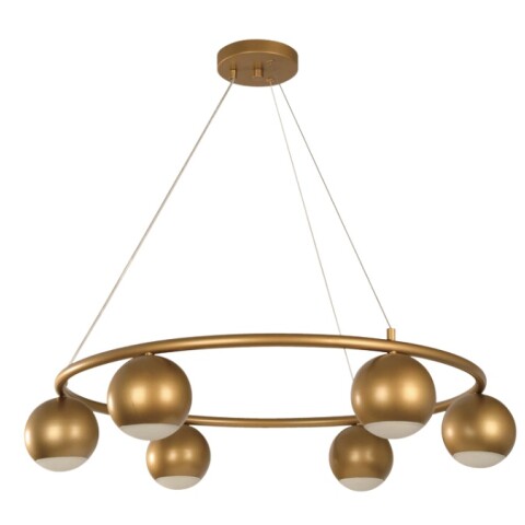 COLGANTE 6L GU10 ANA BRONCE CIRCULAR COLGANTE 6L GU10 ANA BRONCE CIRCULAR