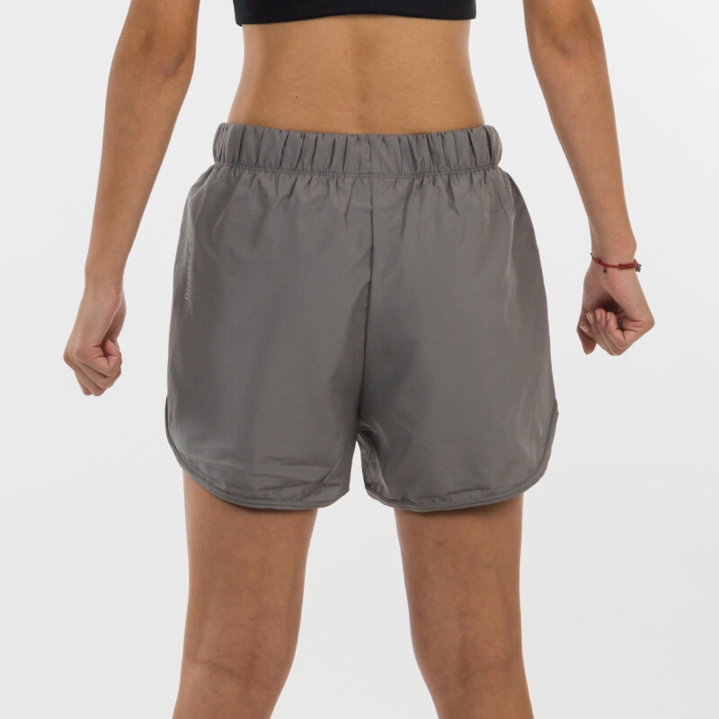 Short Deportivo Mujer Diadora Dry Fit Gris Oscuro