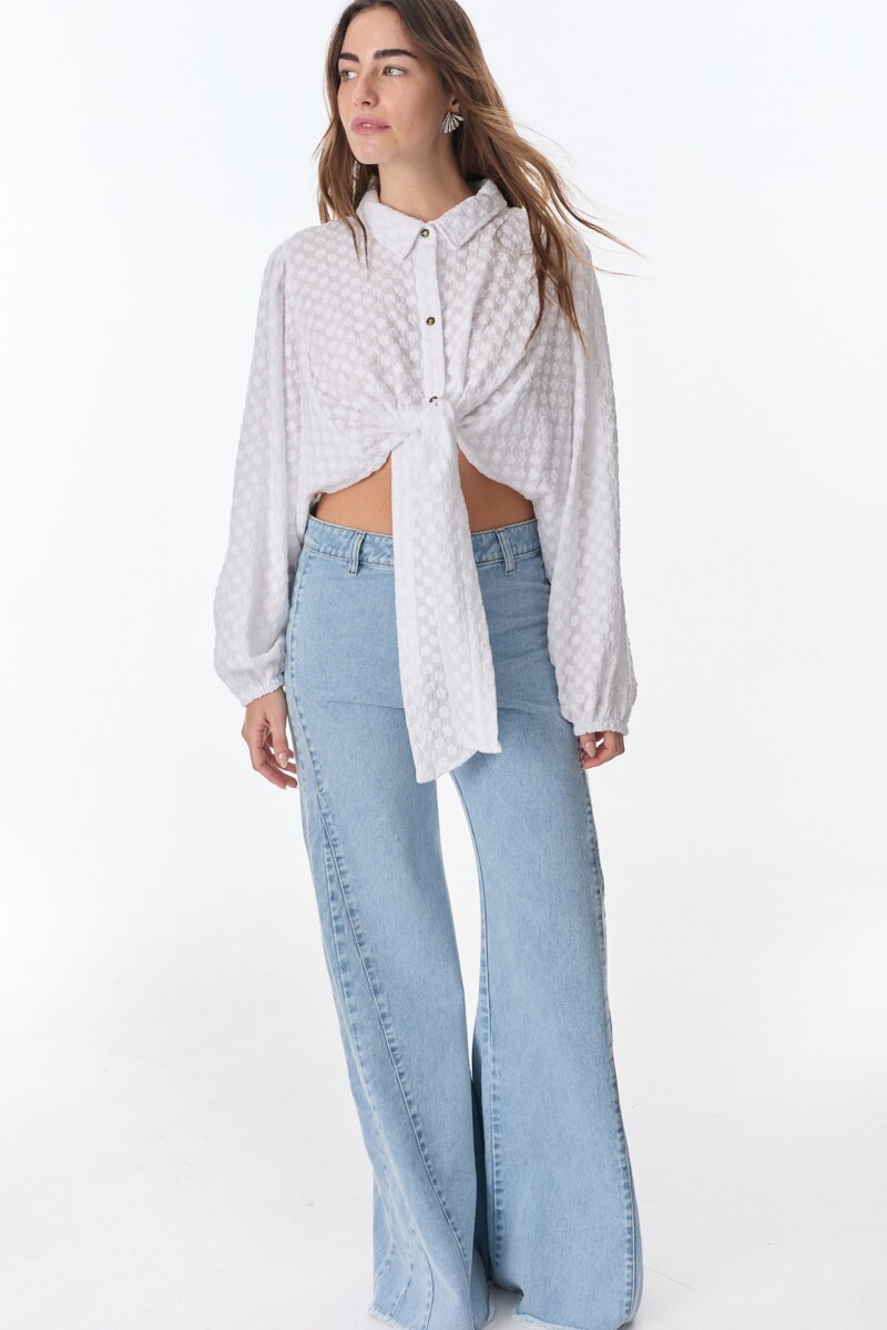 Top Mona Blanco Broderie