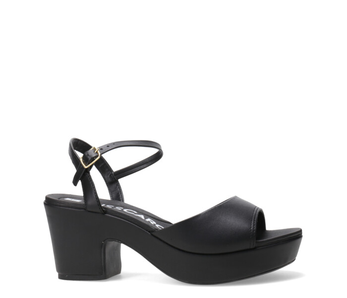 Sandalia IAV con taco Preto