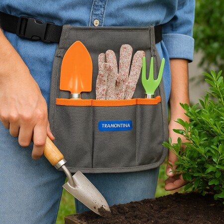 KIT PARA JARDIN 8 PIEZAS TRAMONTINA NARANJA
