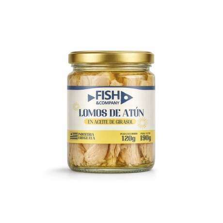 LOMITOS DE ATUN FISH COMPANY EN ACEITE DE GIRASOL VIDRIO 001